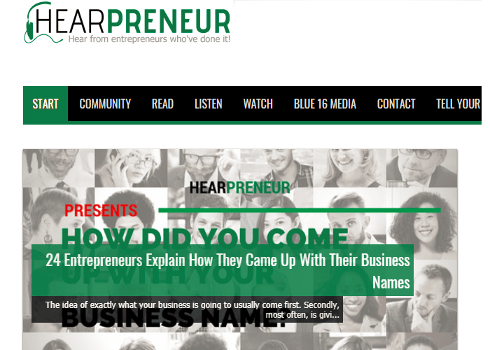 Hearpreneur: 24 Entrepreneurs Explain How They Came Up With Their Business Names