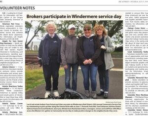 The Astorian: Brokers participate in Windermere service day