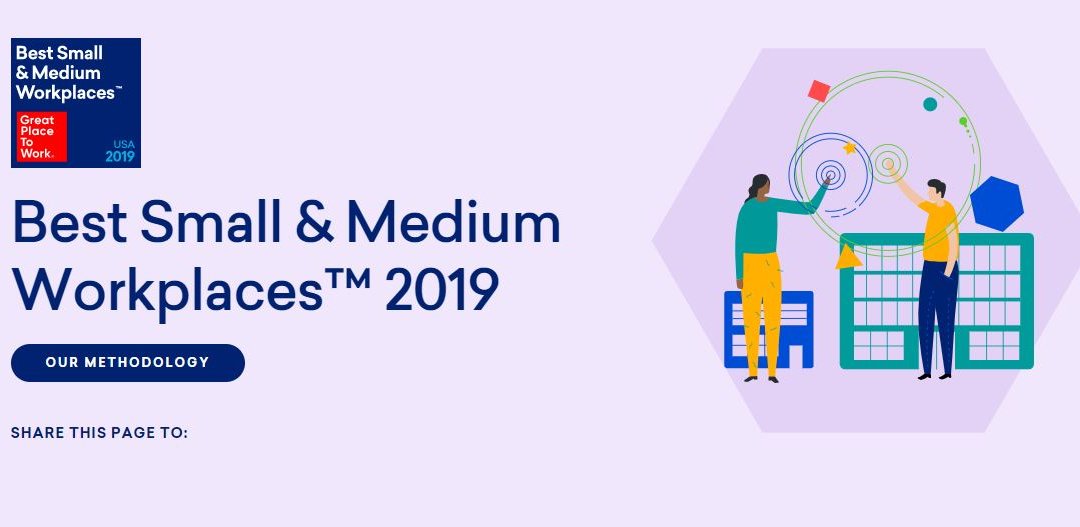 Great Places to Work: Best Small & Medium Workplaces™ 2019