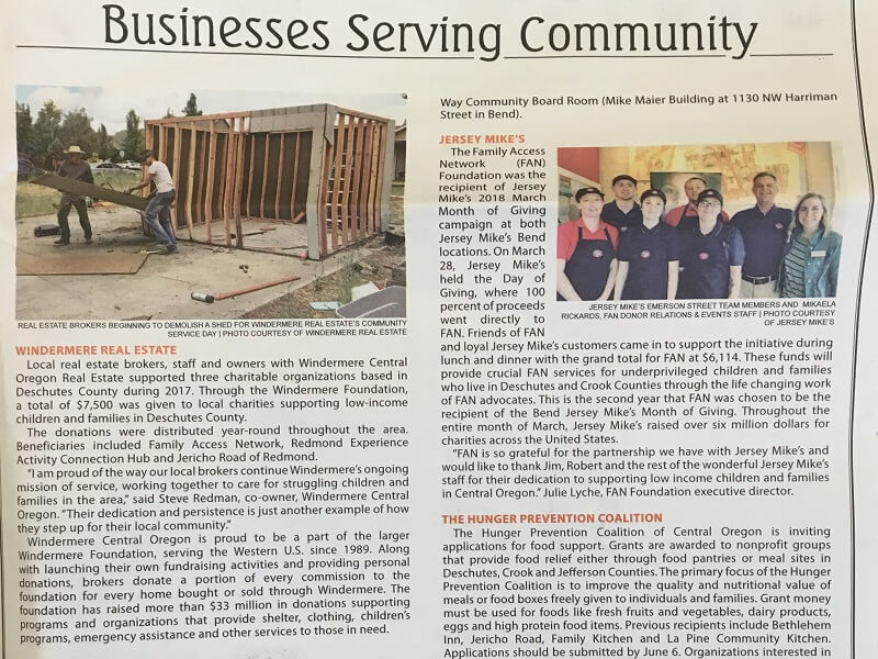 Cascade Business News: Businesses Serving Community