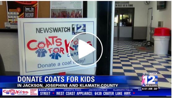 KDRV: DONATE COATS TO KEEP KIDS WARM THIS WINTER