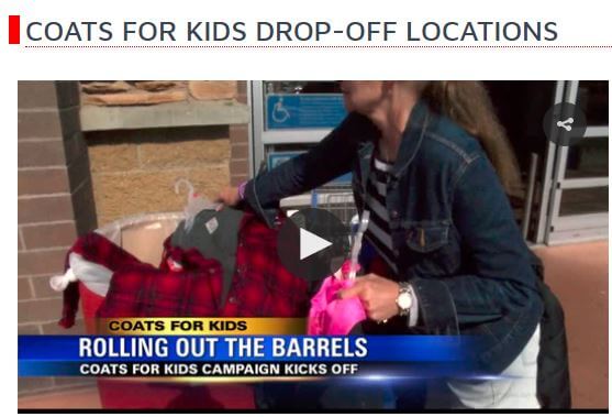 KDRV ABC: Coats for Kids Drop-Off Locations