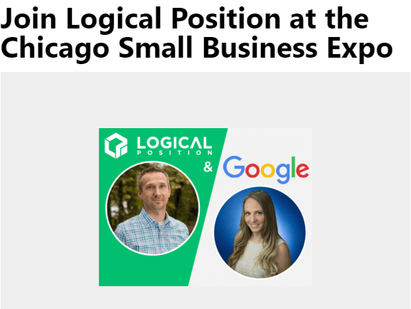 Daily Herald: Join Logical Position at the Chicago Small Business Expo