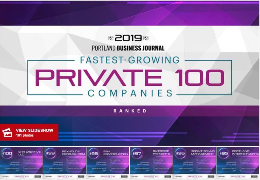 Portland Business Journal: Here are the PBJ 100 fastest-growing companies for 2019 (Ranked)