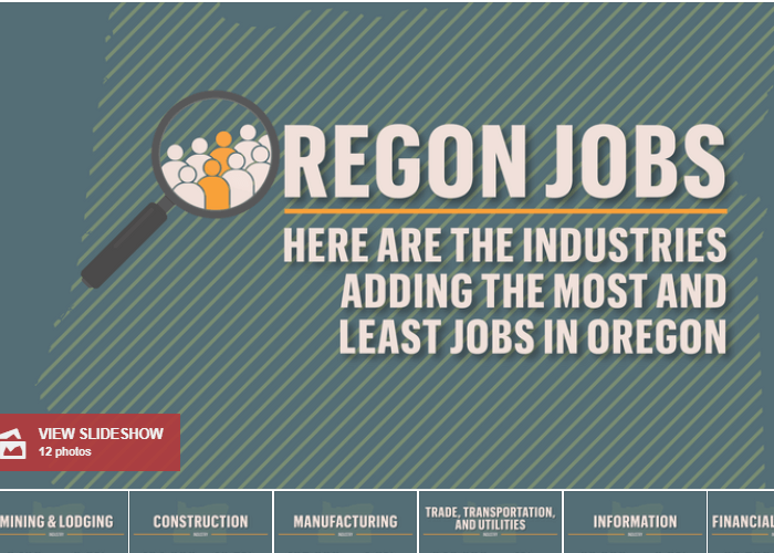 Portland Business Journal: Oregon Jobs 2018: Here are the industries adding the most workers