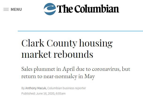 The Columbian: Clark County housing market rebounds