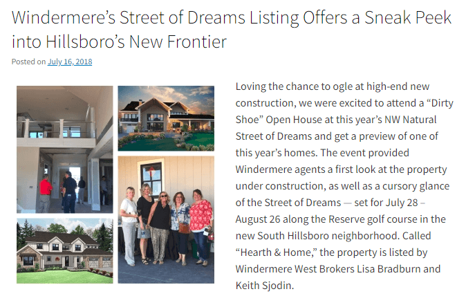 Windermere Weekly: Street of Dreams